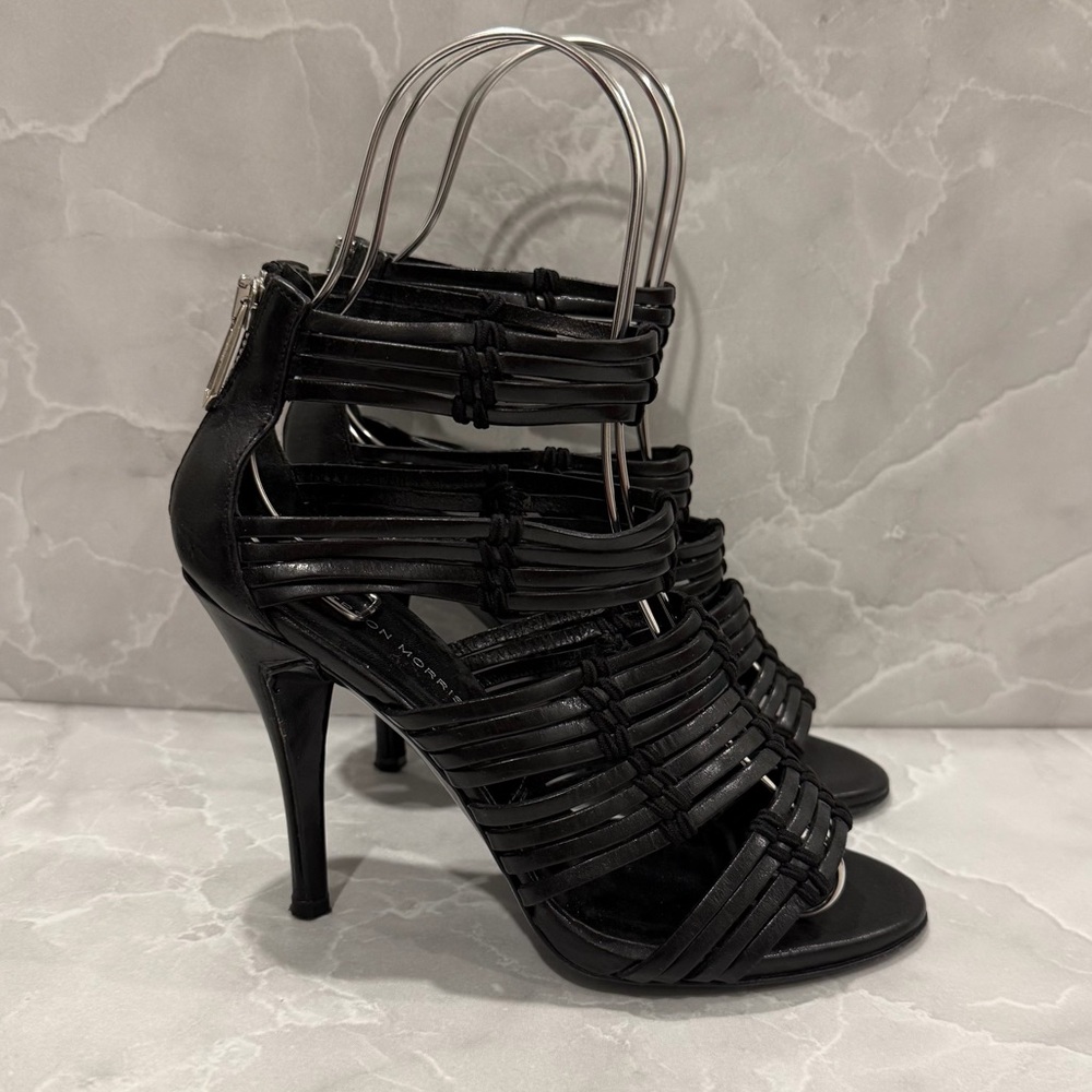 BLACK STRAPPY HEELS